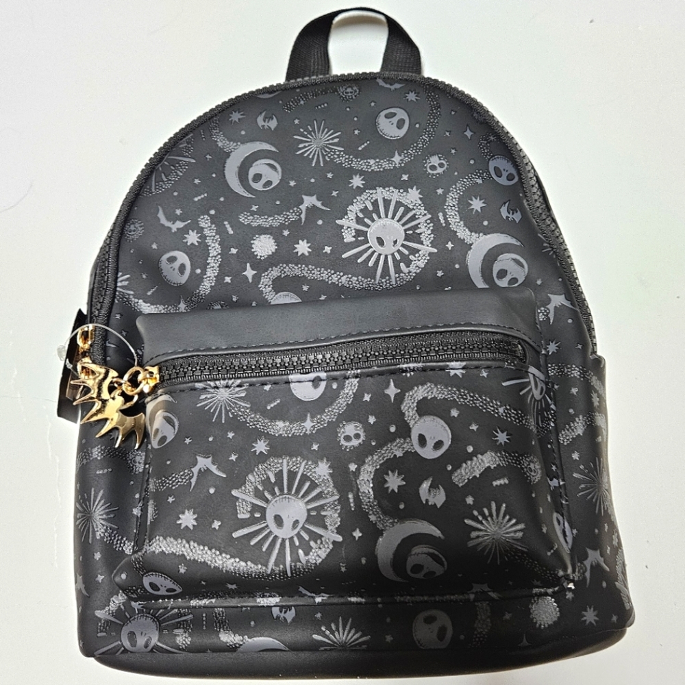 Disney Nightmare Before Christmas Mini Backpack Jack Skellington NEW Moon Bats